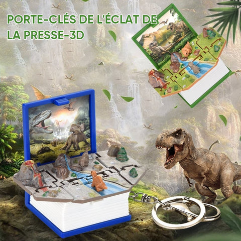 Porte-clés de Livre pop-up 3D