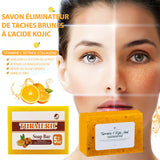 Savon au citron, curcuma et acide kojique