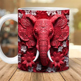 Tasse imprimée éléphant