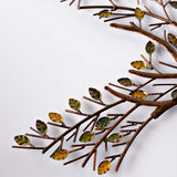 Décoration murale en métal colibri et brindilles