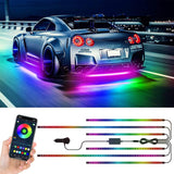Bande LED flexible RVB étanche pour châssis de voiture(4pcs)