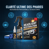 Kit de rénovation de phares pour jaunissement et oxydation