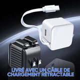 Chargeur à cordon amovible autonome