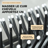 Brosse à cheveux miroir pliante de voyage