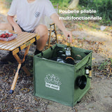 Poubelle Pliante Multifonctionnelle pour l'Extérieur