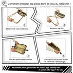 Tabouret pliable pour sac à dos