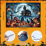 Puzzle de la maison hantée à la citrouille