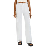 Jean cargo coupe droite