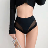 Slip moulant taille haute en soie glacée sans couture