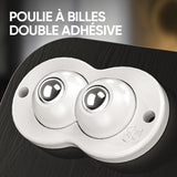 Pâte d'acier inoxydable Mini Roue Universelle 360°(4pcs)