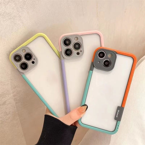 Étui pour téléphone avec cadre bloquant les couleurs