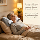 Oreiller en mousse à mémoire de forme pour douleurs cervicales
