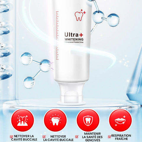 Dentifrice probiotique éclaircissant et détachant