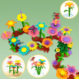 Jouets de construction du jardin de fleurs