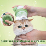 Brosse de bain en silicone pour animaux de compagnie