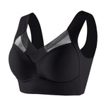 Bralette sans fil à bretelles élastiques et sans couture