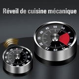 Minuteur de cuisine en acier inoxydable