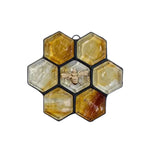 Ornement d’abeille en vitrail ou attrape-soleil