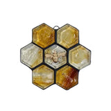 Ornement d’abeille en vitrail ou attrape-soleil