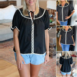 Chemise brodée Shell Clash