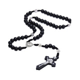 Collier chapelet croix