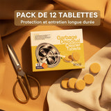 Tablettes nettoyantes moussantes pour broyeur de déchets