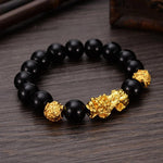 Bracelet d'obsidienne Pi Xiu 3D