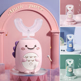 Brosse à dents pour enfants en forme de U de dinosaure