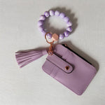 💖 Portefeuille porte-clés en silicone tendance