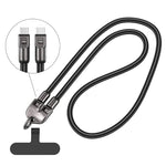 2-en-1 Cable de Datos de Carga Rápida y Cordón para Teléfono