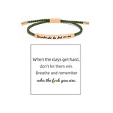 Bracelet Inspire tressé et ajustable