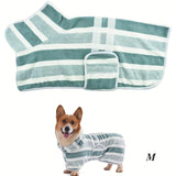 Peignoir de bain de luxe en microfibre pour chien