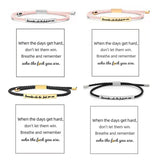 Bracelet Inspire tressé et ajustable