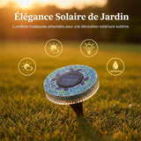 Lampes solaires à disque mosaïque
