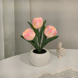 Lampe de table LED de Tulip Veilleuse Fleurie