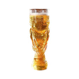 Verre à bière style trophée de football