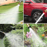 Pistolet d’arrosage haute pression pour tuyau de jardin avec 3 buses haute pression