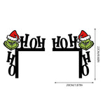 Coin de porte de Noël du Grinch
