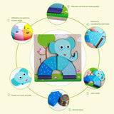 Puzzle stéréo des animaux