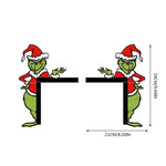 Coin de porte de Noël du Grinch