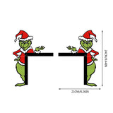 Coin de porte de Noël du Grinch
