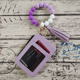 💖 Portefeuille porte-clés en silicone tendance