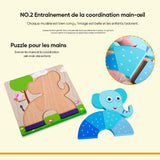 Puzzle stéréo des animaux