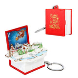 Porte-clés de Livre pop-up 3D