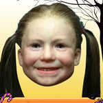 Masque en latex de simulation d'Halloween