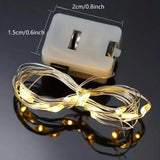 Luz de Cadenas Estrella Blanca Cálida de 2 Metros
