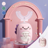 Brosse à dents pour enfants en forme de U de dinosaure