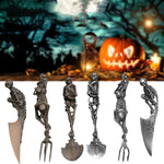 Vaisselle squelette pour Halloween