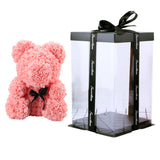 fleur cadeau ours rose