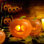 🎃Éclairage de citrouille de musique d'Halloween